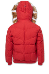 MEN'S JORDAN CRAIG BIG AND TALL HOLLIS BOMBER JACKET (RED)