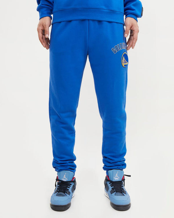 GOLDEN STATE WARRIORS STACKED LOGO SWEATPANT (ROYAL BLUE)