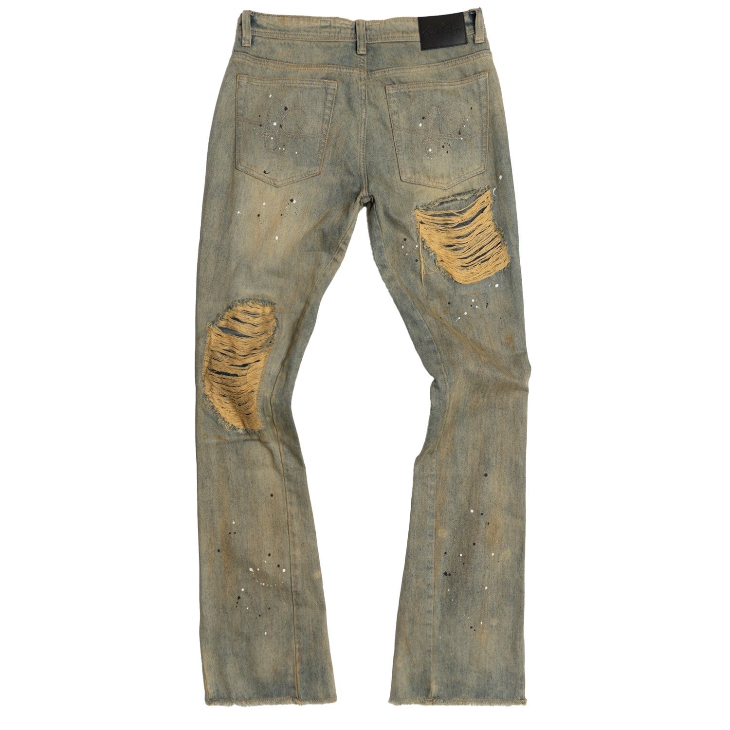 MENS FROST BASEL DISTRESSED STACKED JEAN (ANTIQUE WASH)