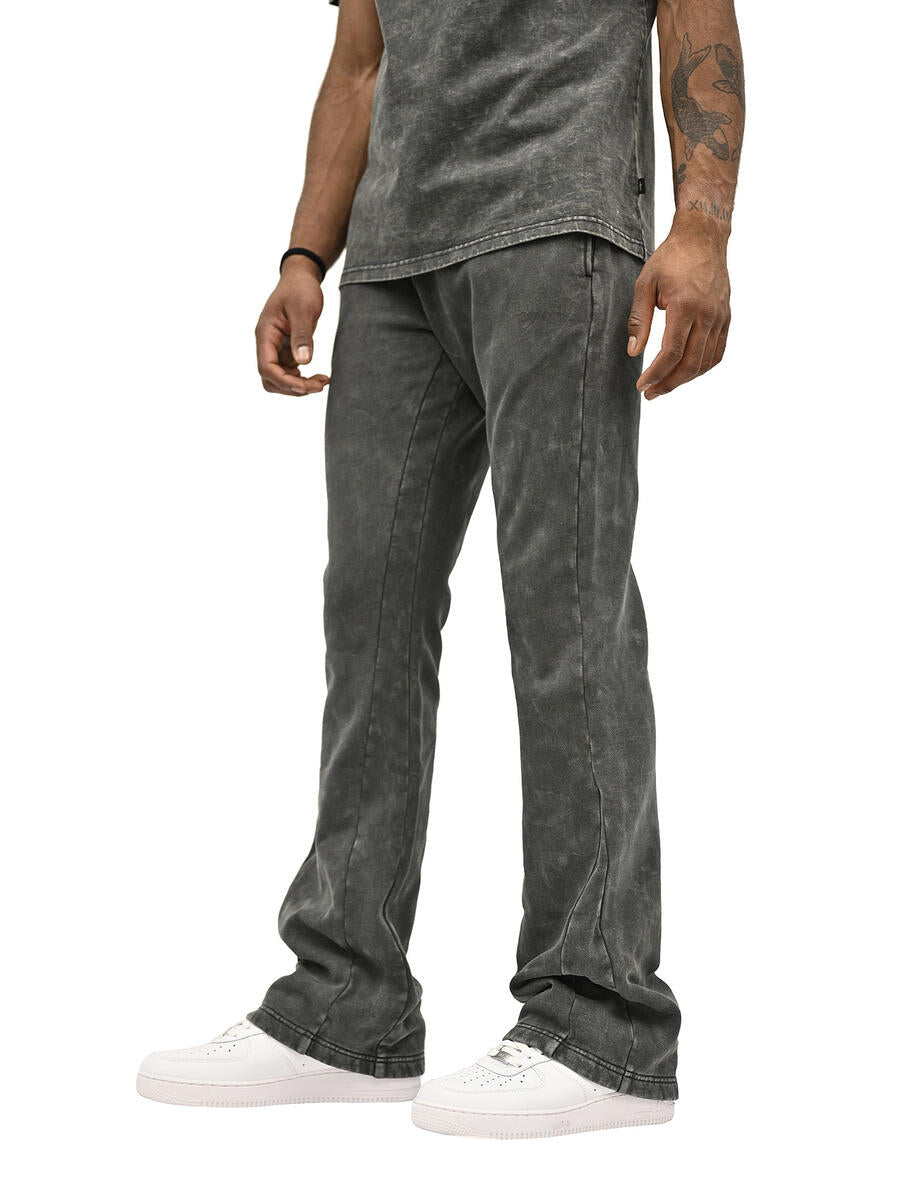 MENS DOCTRINE SIGNATURE FLARE JOGGER (CHARCOAL WASH)