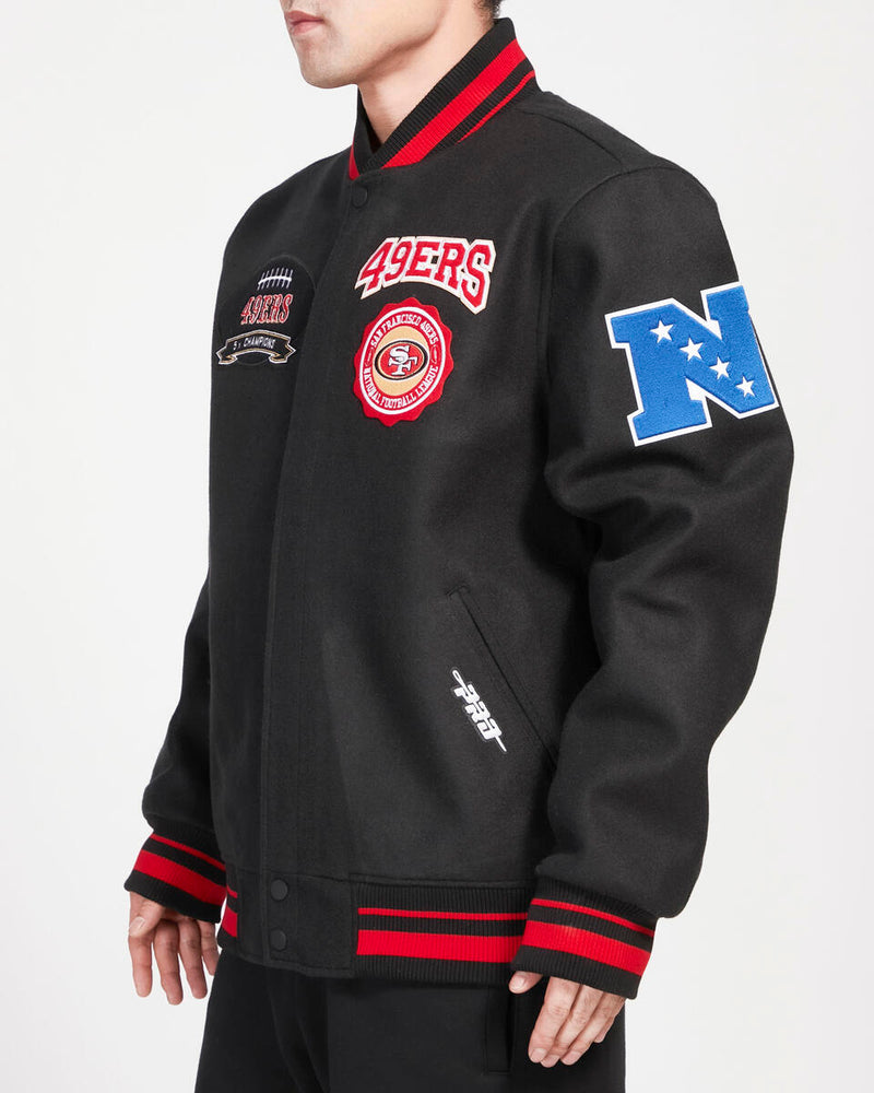 Pro Standard Jacket - Crest Emblem Wool Varsity - San Francisco 49ers - Red - FS4646067 XL