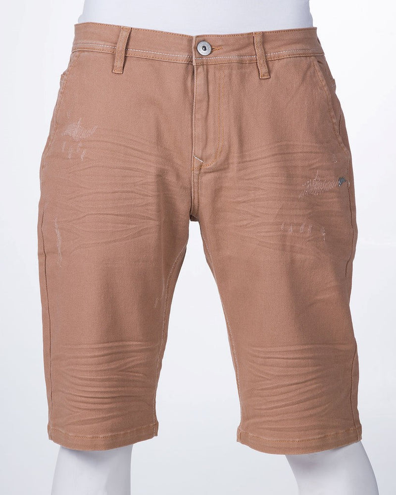 SCOTT | MEN'S SOLID TWILL SHORT (TAN)