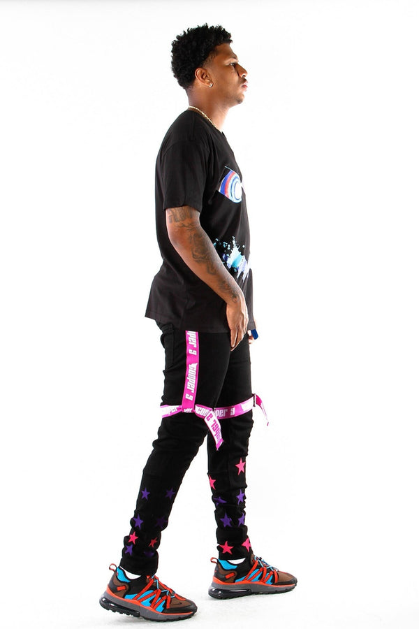 MEN'S 506 "STAR" JEANS (BLACK PURPLE)