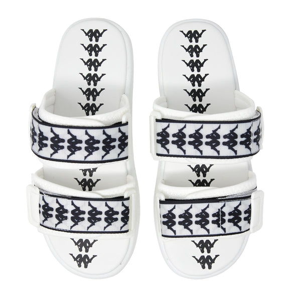KAPPA BANDA ASTER 1 SANDALS (WHITE/BLACK)