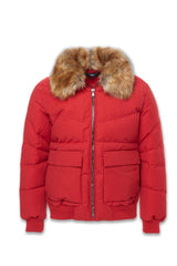 MEN'S JORDAN CRAIG BIG AND TALL HOLLIS BOMBER JACKET (RED)