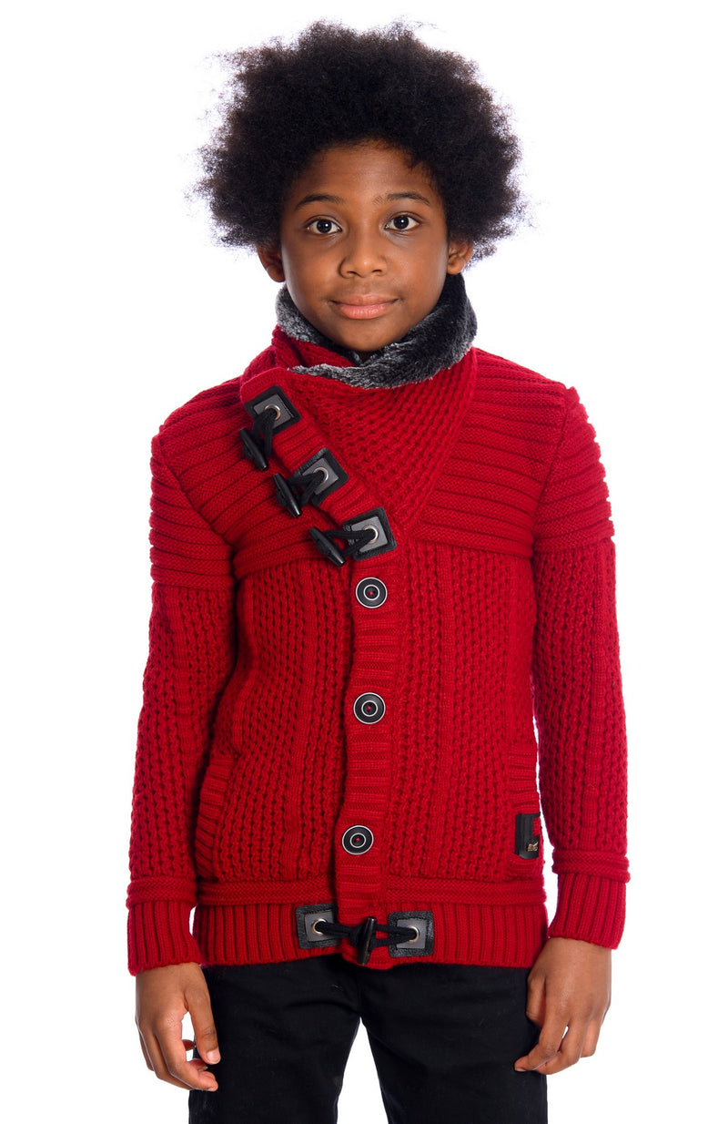 KID'S LCR SWEATER K-7100 (DARK RED)