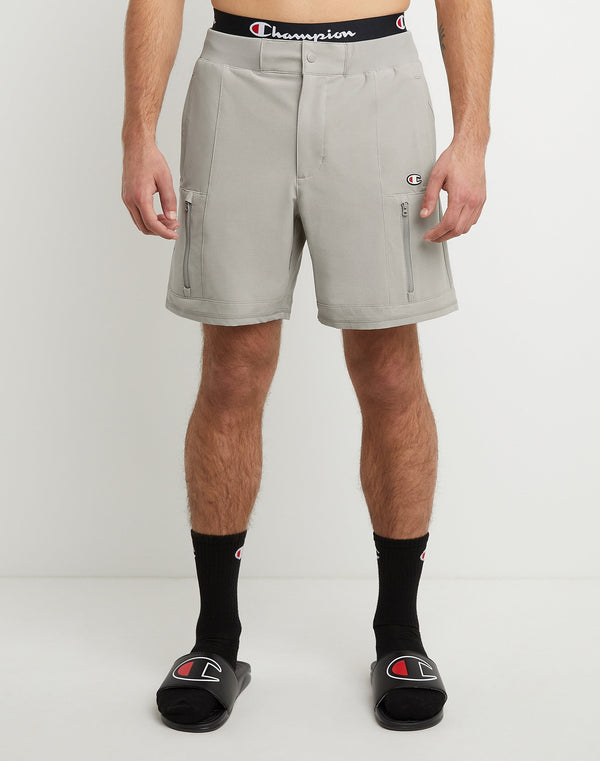 MEN'S CHAMPION 7" CHAMPION DEFENDER SERIES SHORT (OXFORD GREY)