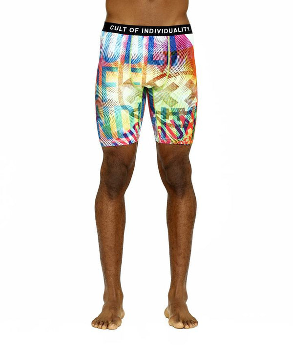 CULT BRIEFS 2 PACK "PARADISE" PRINT/SURF BLUE SOLID