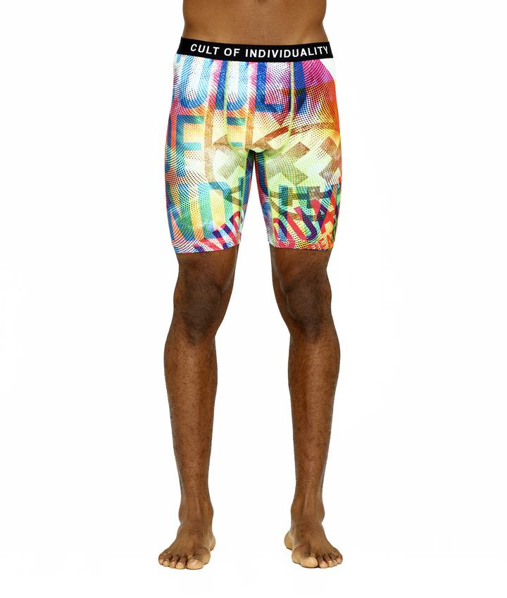 CULT BRIEFS 2 PACK "PARADISE" PRINT/SURF BLUE SOLID