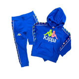 KID'S KAPPA BANDA DUNNIE HOODED TRACKSUIT (BLUE)