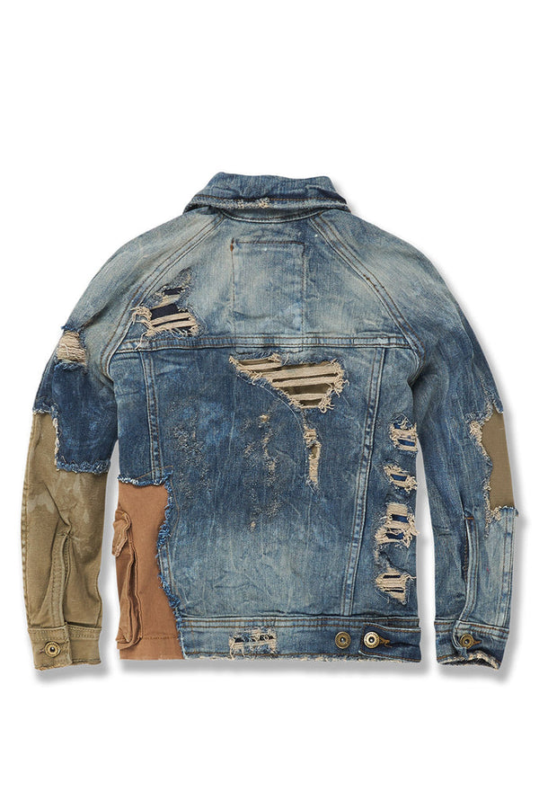 KID'S JORDAN CRAIG AMBITION DENIM TRUCKER JACKET (DESERT STORM)