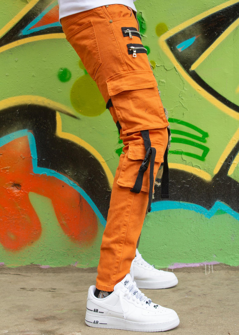 Orange camo joggers discount mens