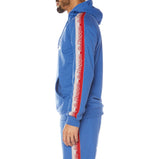 MEN'S LOGO TAPE DAPET HOODIE (BLUE LAPIS)