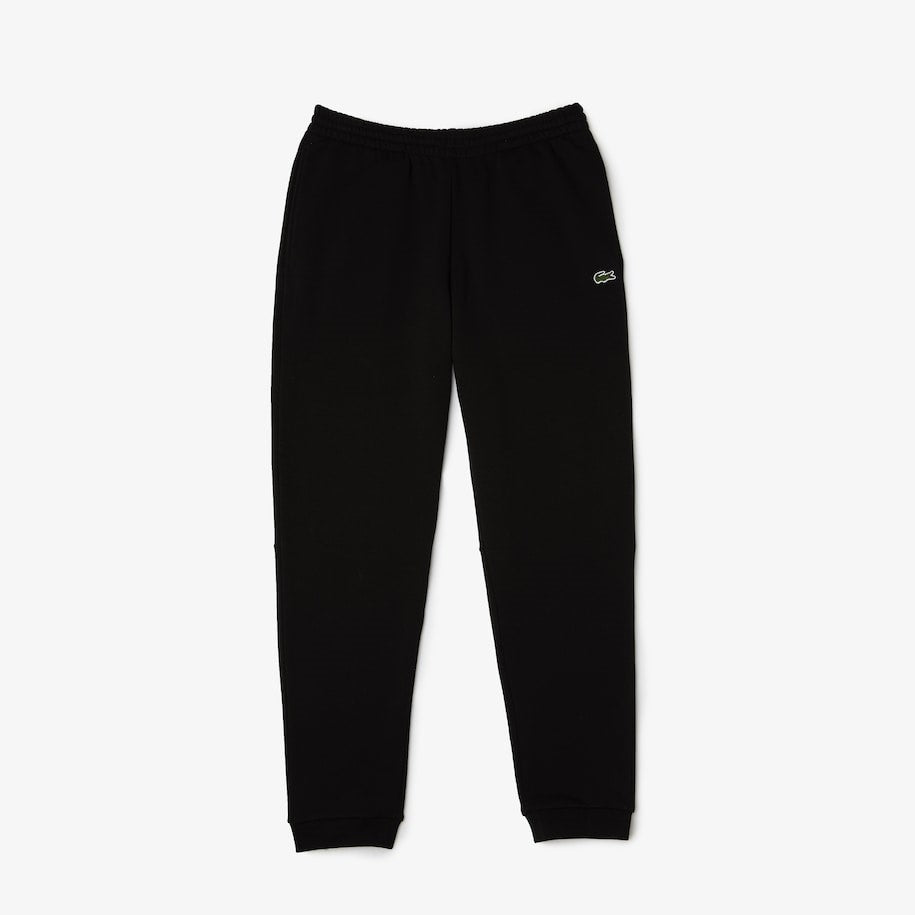 MEN'S LACOSTE TAPERED FIT FLEECE TRACKPANT (BLACK)