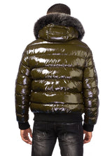 MEN’S NYLON JACKET WITH REAL FUR