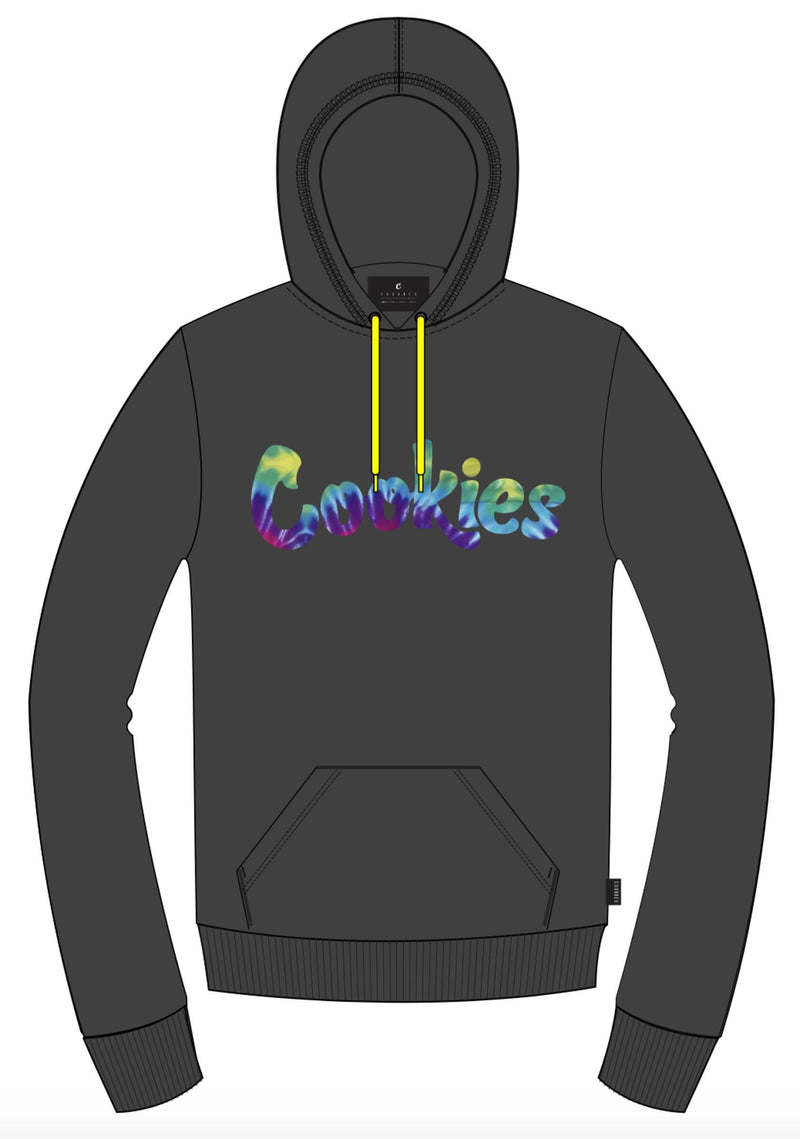 ORIGINAL MINT FLEECE HOODIE (BLACK/MULTI TIE DYE)