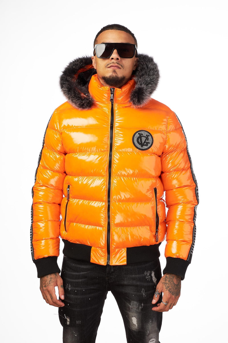 MEN’S NYLON JACKET WITH REAL FUR
