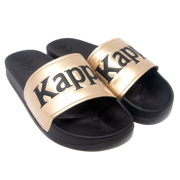 KAPPA BANDA ADAM 9 SLIDES BLACK ALMOND Oxford Street BayFair