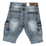 MEN'S FOCUS BANDANA BIKER CARGO SHORTS (VINTAGE)