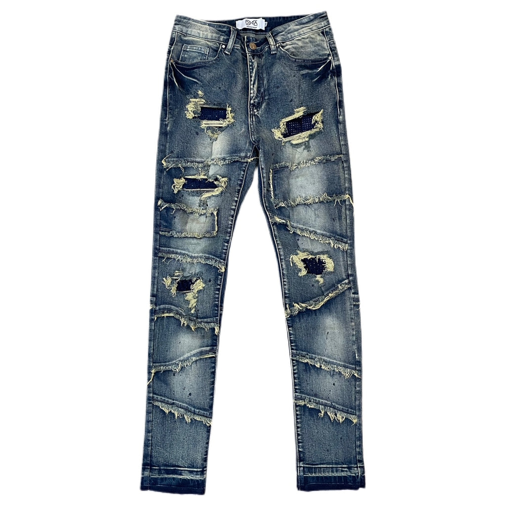 TAP POST TO BUY! NEW MEN'S @dnapremiumwear STUDDED SHREDDED JEAN