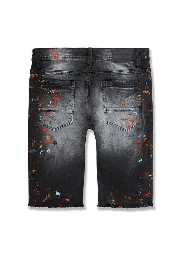 MEN'S JORDAN CRAIG BIG AND TALL VENGEANCE DENIM SHORT (BLACK)
