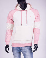 HAMPTON | MEN'S FRENCH TERRY COLOR BLOCKED HOODIE (ROSE)