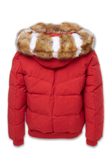 MEN'S JORDAN CRAIG BIG AND TALL HOLLIS BOMBER JACKET (RED)