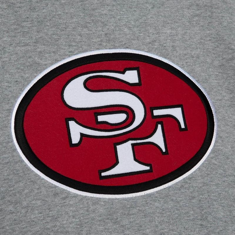 MEN'S SAN FRANCISCO 49ERS ORIGINS FLEECE HOODIE (GREY HEATHER