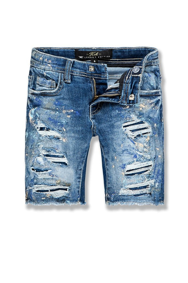 KID'S JORDAN CRAIG VENGEANCE DENIM SHORTS (AGED WASH)