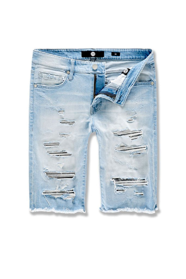 MEN'S JORDAN CRAIG ABYSS DENIM SHORTS (ICE BLUE)