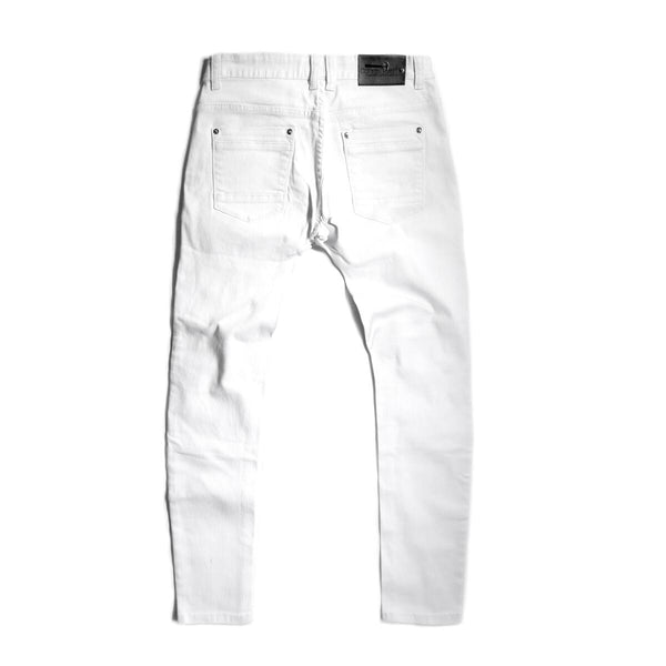 MEN'S COPPER RIVET JEAN WITH RIPS (WHITE)